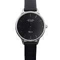 Atlantic Atlantic Elagance 29038.41.61L  29038.41.61L кварцевые женские часы  черный циферблат, браслет кожаный — вид спереди